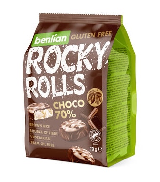 Rocky Rolls Choco 70% 70g